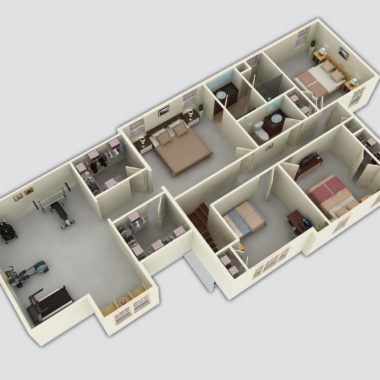 The Country Side 3D Floor Plan